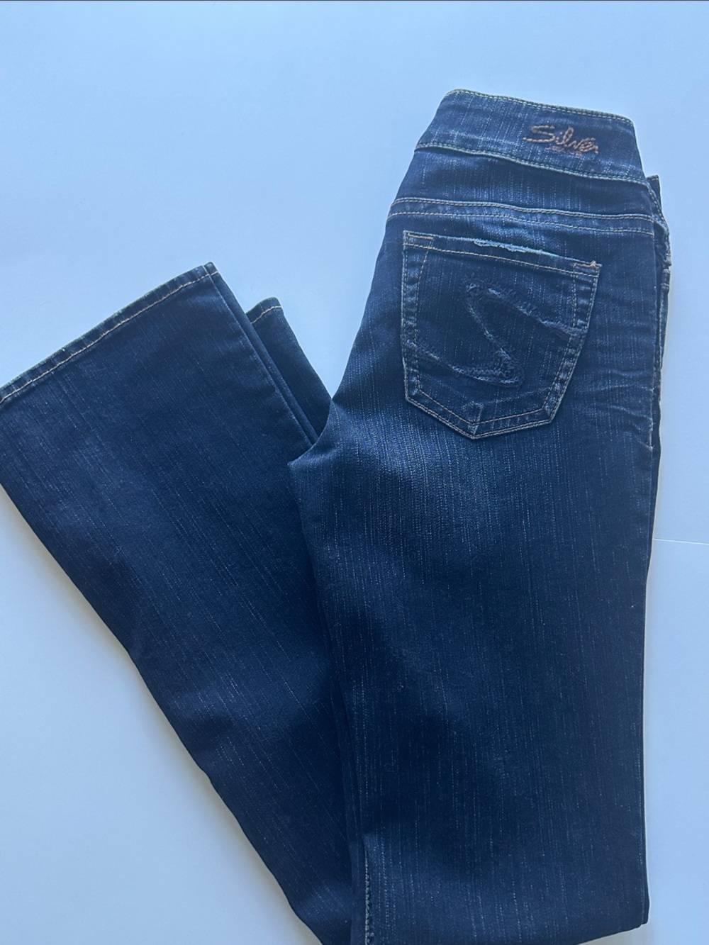 Silver Jeans Dark Indigo Boot Cut Jeans